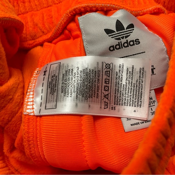 ADIDAS X JEREMY SCOTT Velour Signal Orange Skirt Sz XS - Picture 10 of 10